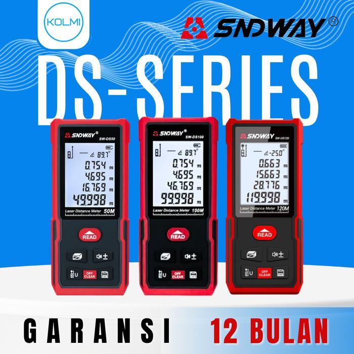 Sndway Meteran Laser Digital Distance Laser Meter Digital 50 Meter Sw-Ds50