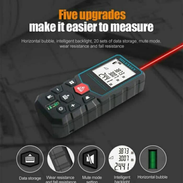 40M Range Diastimeter Laser Distance Meteran Digital Portable No Bosch