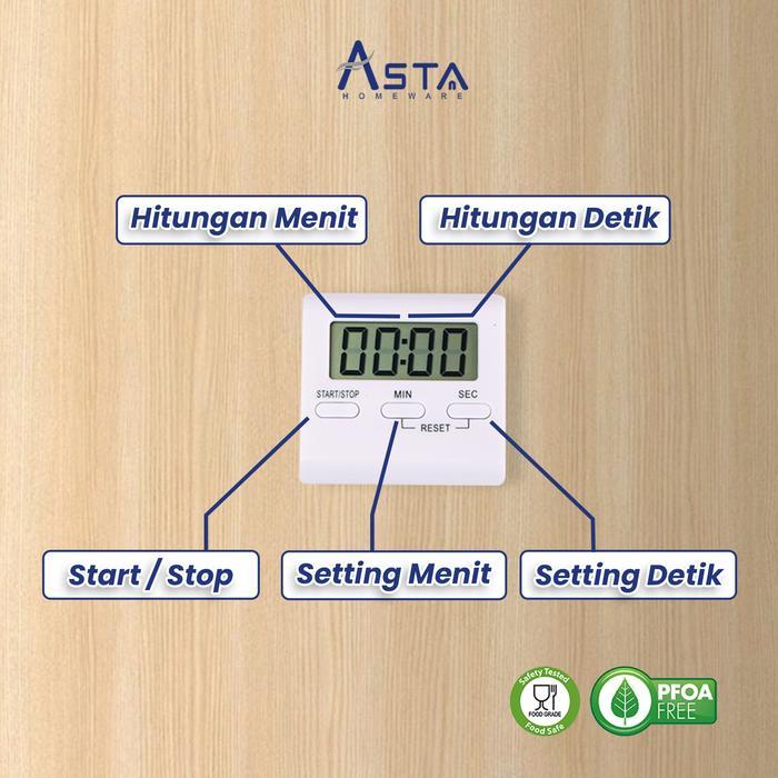 Promo Asta Timer Masak Digital Kitchen Timer Alarm Masak Dapur Stopwatch Original