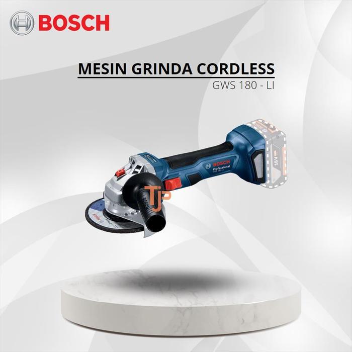 Mesin Gerinda Cordless BOSCH GWS 180-LI - solo (Unit Only)