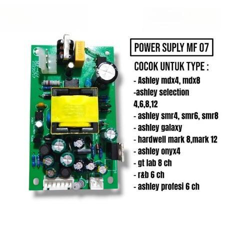 modul MF-07 power supply mixer audio khusus merek Ashley