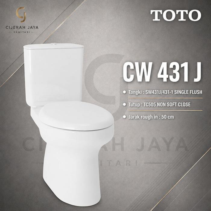 KLOSET DUDUK TOTO CW431J / MONOBLOK CLOSET TOTO CW 431J CW 431 J - CW431 BODY AJA