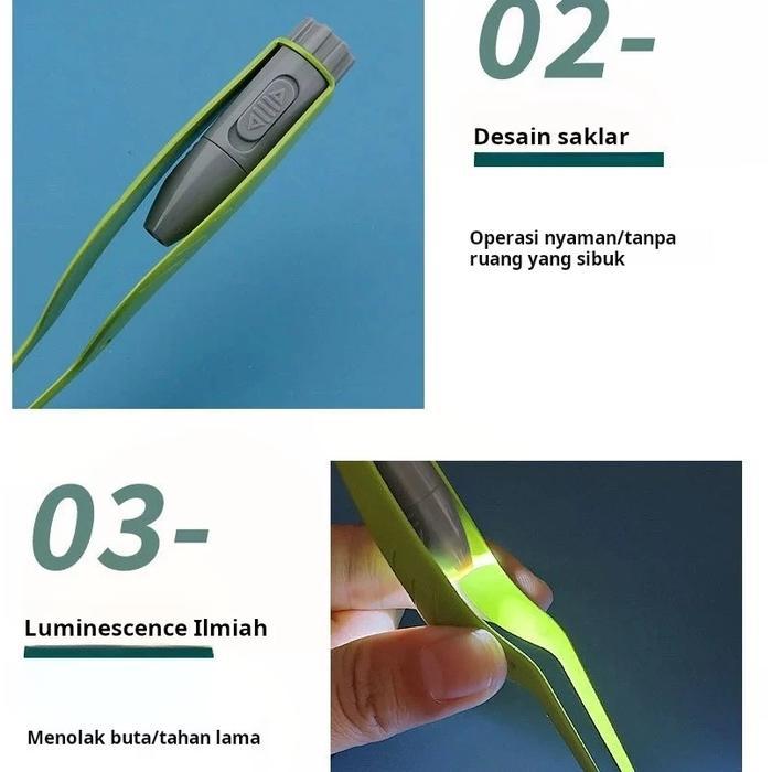 ReadyAlat Pembersih Telinga Visual, Artefak Pembersih Telinga Dengan Klip Telinga Bercahaya, Alat