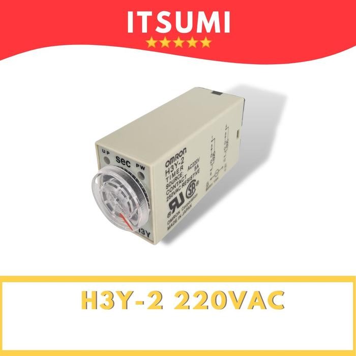 Timer Relay H3Y-2 H3Y2 Timer Relay H3Y 2 220VAC 60 detik