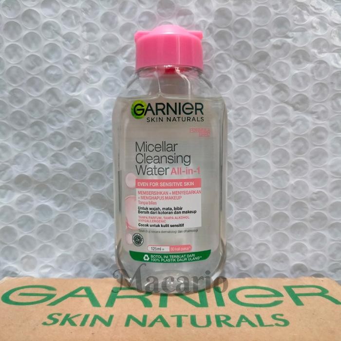 KJ Garnier Micellar Water Pink - 125 ml Skincare Pembersih Wajah & Makeup Remover MW PINK 125