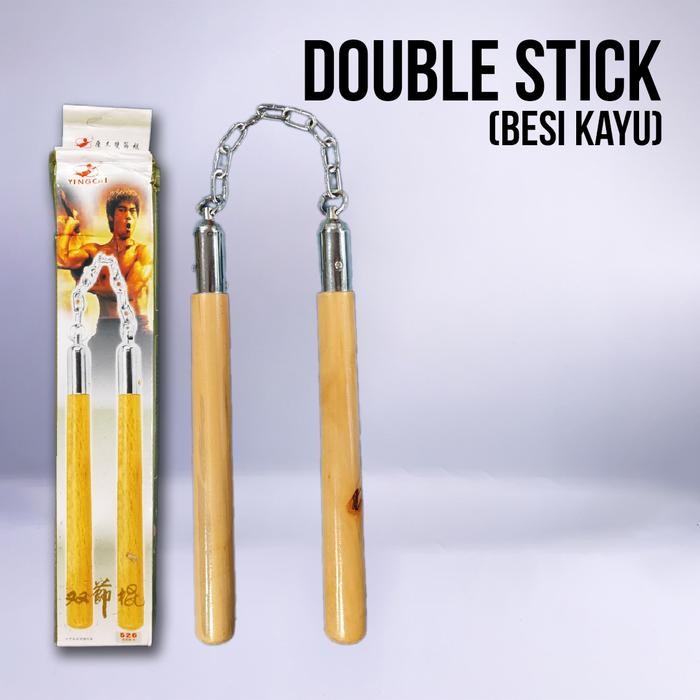 Double Stick Bushido Wood Nunchaku