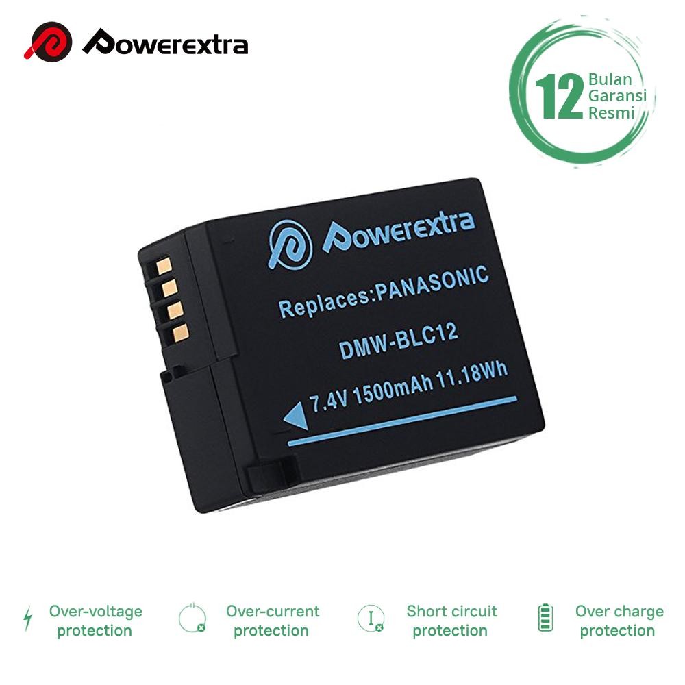 POWEREXTRA Battery Panasonic DMW-BLC12 for DMC-G5 G6 FZ200, FZ1000 ETC