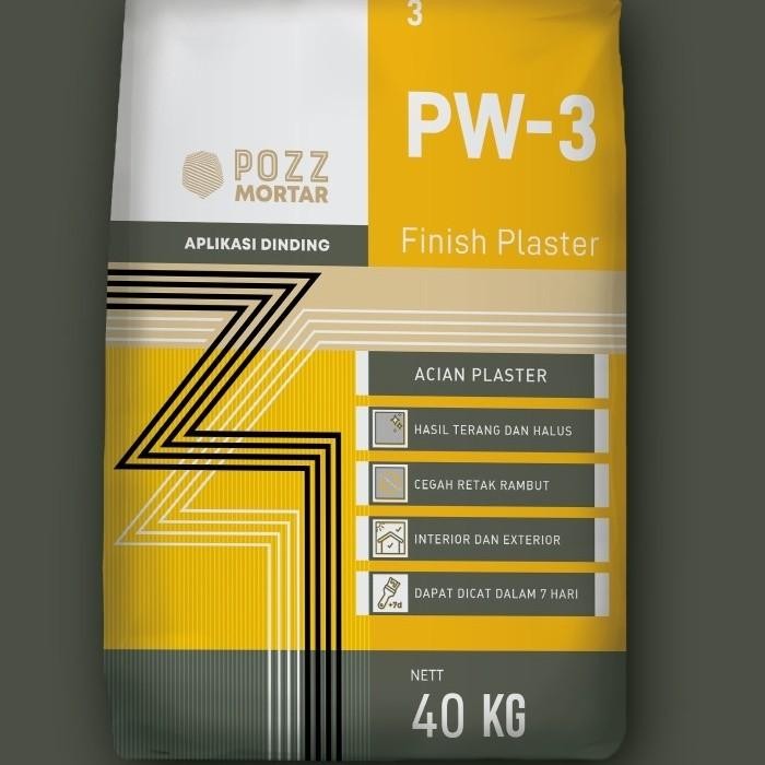 Pozz Mortar Acian Plaster Acian Plester PW 3