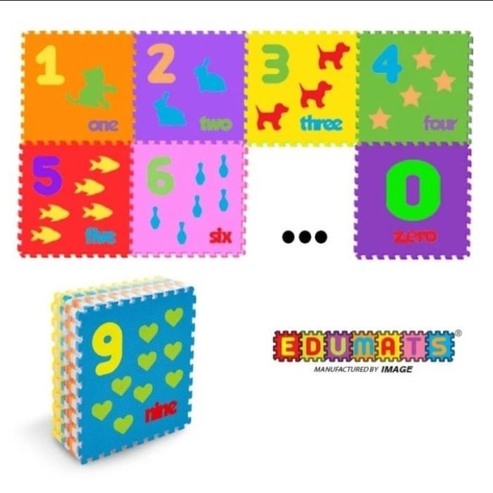 TERMURAH Edumats IMAGE Spon Karpet Puzzle Angka