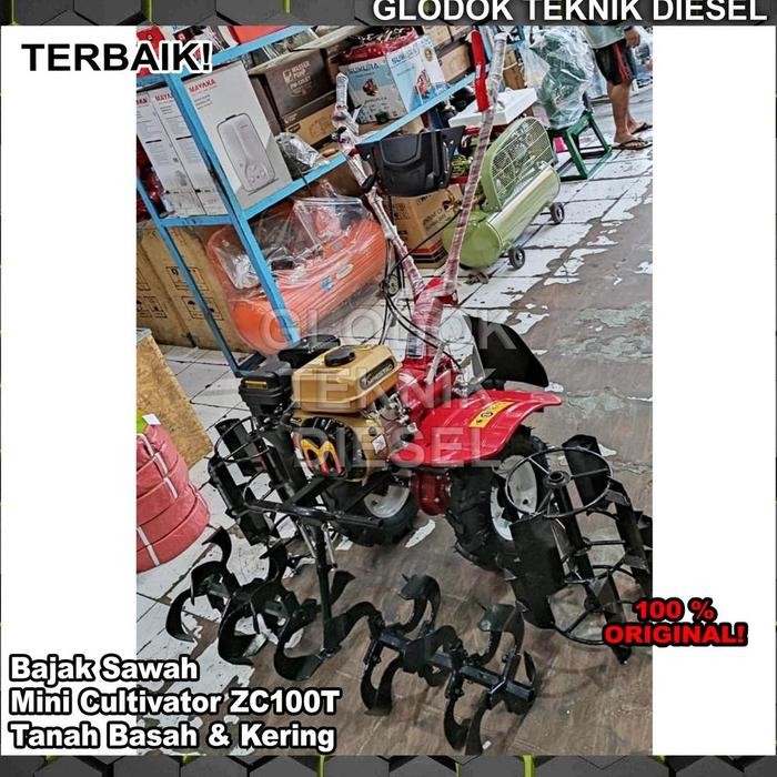 Maestro Mesin Traktor Mini Tiller Cultivator ZC100T Bajak Tanah Sawah Basah & Kering ORIGINAL TERBAI