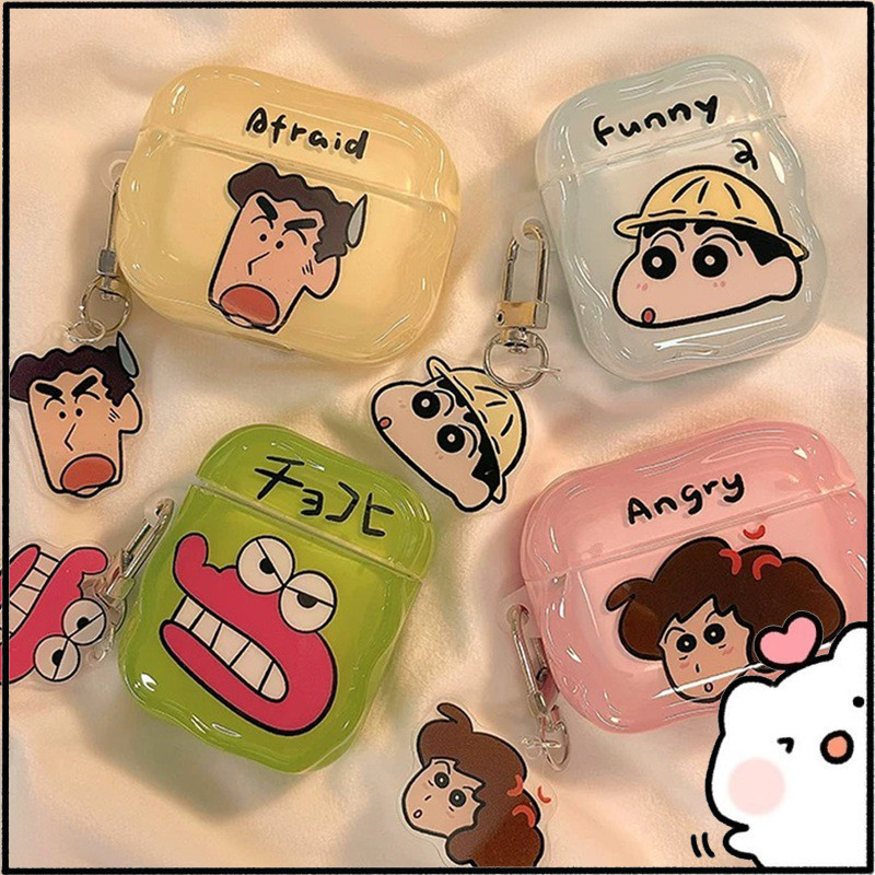 Cartoon Crayon Shinchan Airpods Case Compatible With Airpods 3rd Gen Airpods Pro 2 Apple Earphone