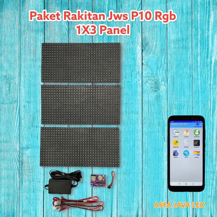 PAKET BELAJAR MERAKIT JWS P10RGB - 3PANEL