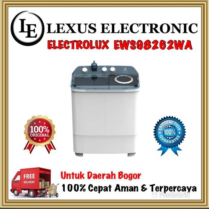 New ELCTROLUX MESIN CUCI 2 TABUNG 8KG EWS98262WA 98262WA EWS 98262