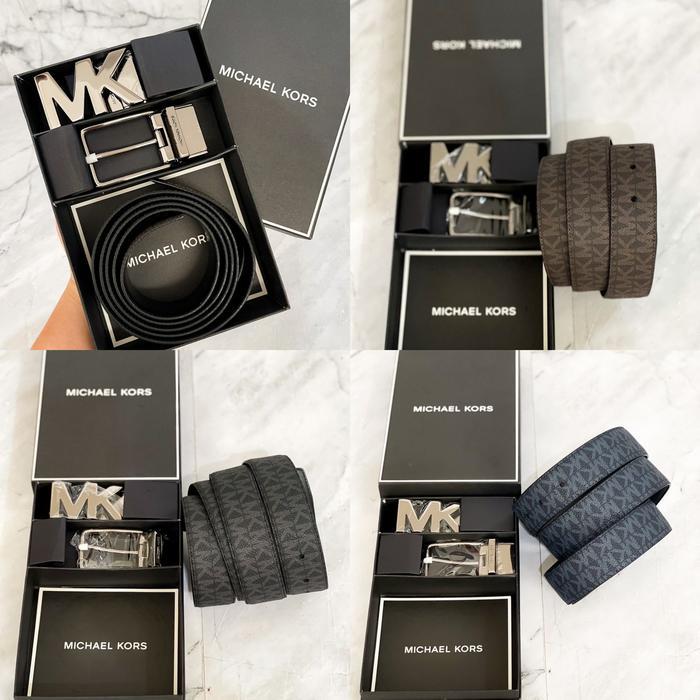 Terlaris MK GIFT SET REVERSIBLE BELT 38mm ORIGINAL SALE