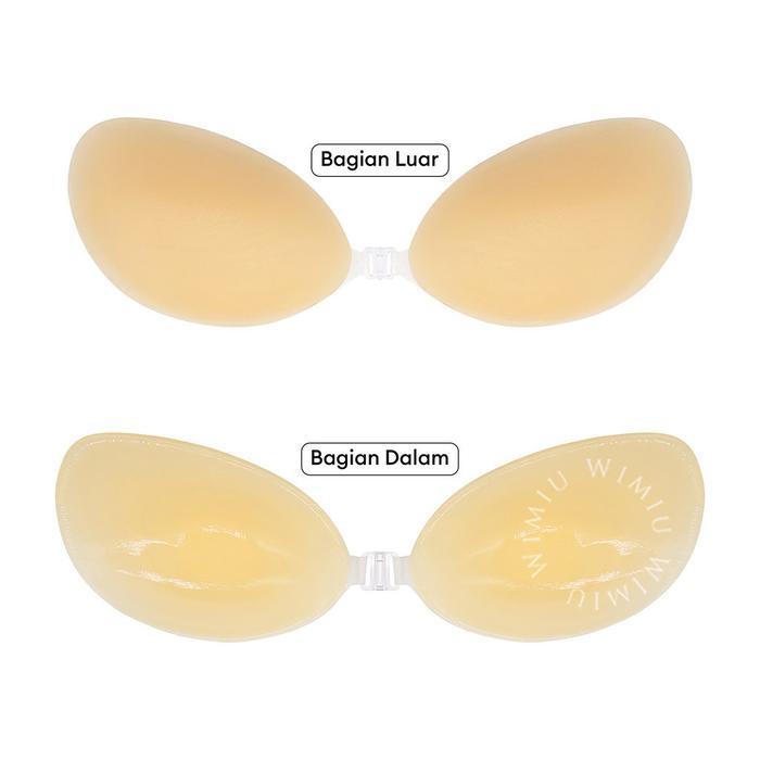 Wimiu Bra Tempel Silikon Bh Silicone Premium Push Up Tempel Nipple Cover Pad Lembut Lebih Tebal