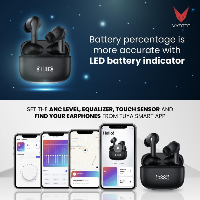 VYATTA AIRBOOM ANC S TWS BLUETOOTH HEADSET EARPHONE CUSTOM EQ