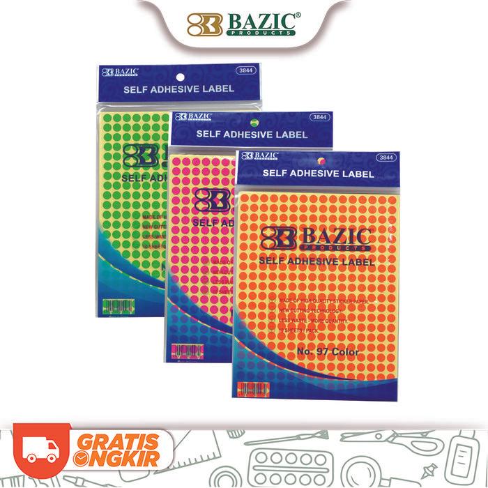 Bazic Self Adhesive Label No. 97 Color - Sticker Warna