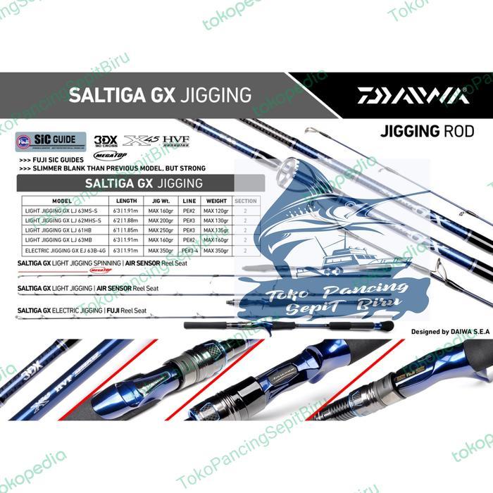 JORAN SPINNING DAIWA SALTIGA GX LJ 62MHS-S PE3 NEW 2023 Best Quality