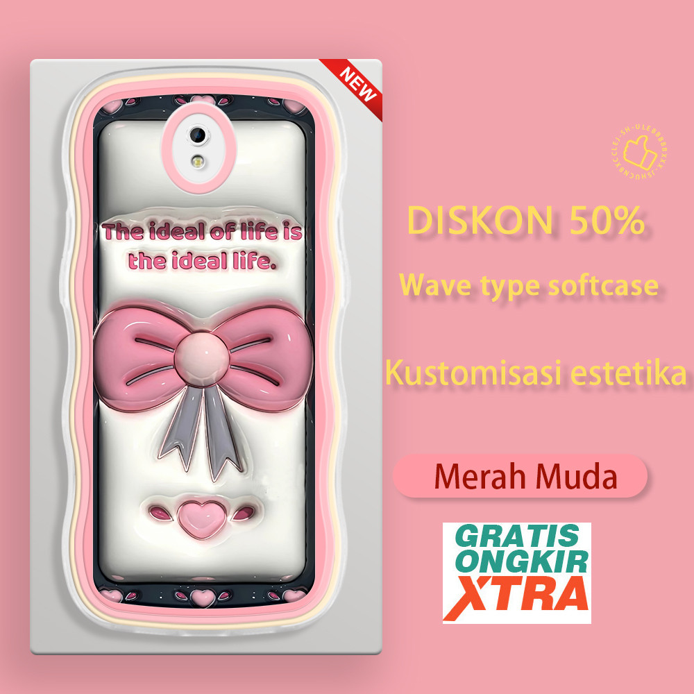 Casing HP Samsung J2 J4 J6 J7 Prime Plus 2018 J7 2015 Core NXT J5 Pro 4G 2017 J3 2016  Pola Love Bow