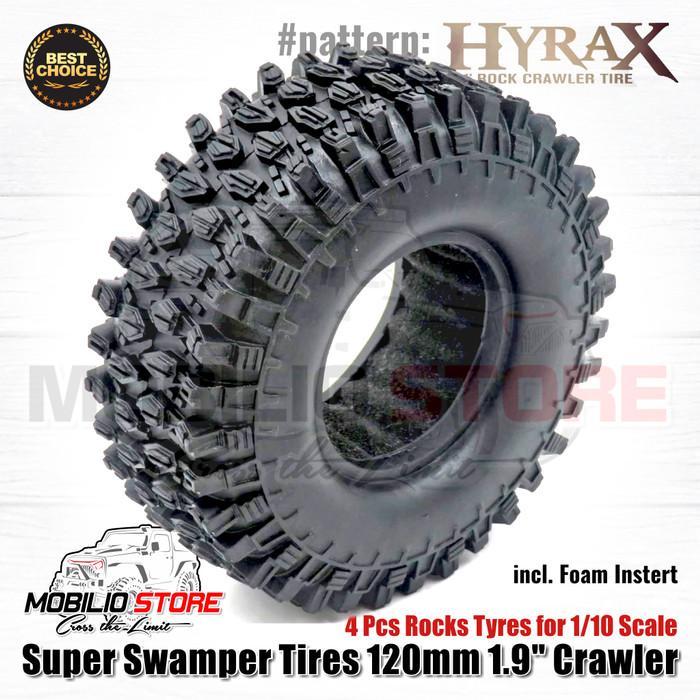 Ban Wheel Rc Crawler 1.9" Super Swamper Tires 120Mm With Foam Inserts