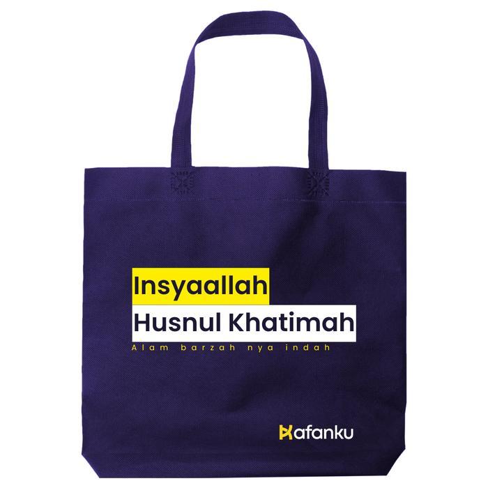 PROMO SPECIAL Paket Totebag Kafanku Akhwat (Perempuan) Paket Kain Kafan Lengkap Perempuan Kain Kafan