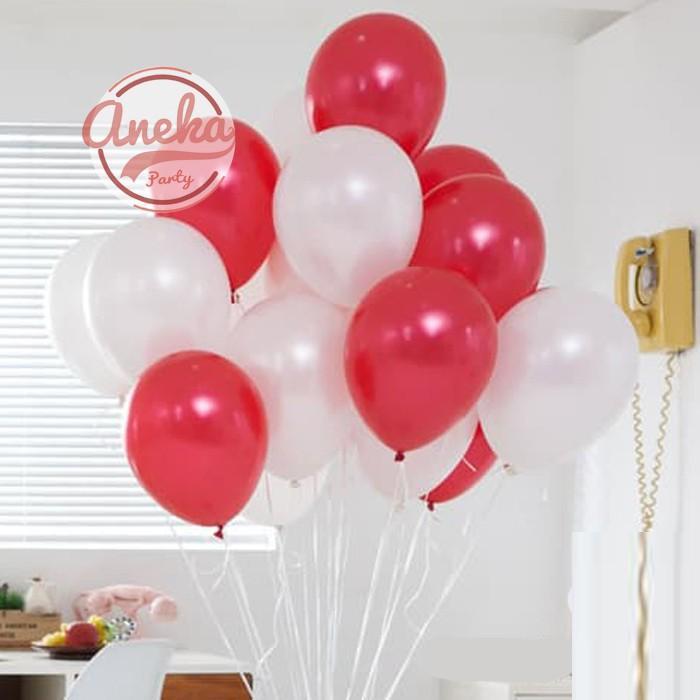 Balon Merah Putih / Balon Lomba / Balon Metalik Balon Karnapal Hut Ri / Balon Metalik Merah Putih