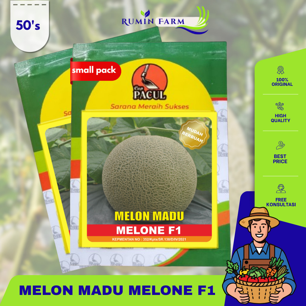 Benih Melon Melone isi 50 biji small pack