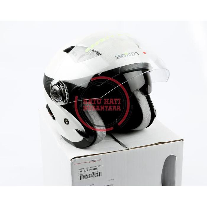 Honda Ori Helm / Helmet Luxury Stylish Helmet Half Face - White
