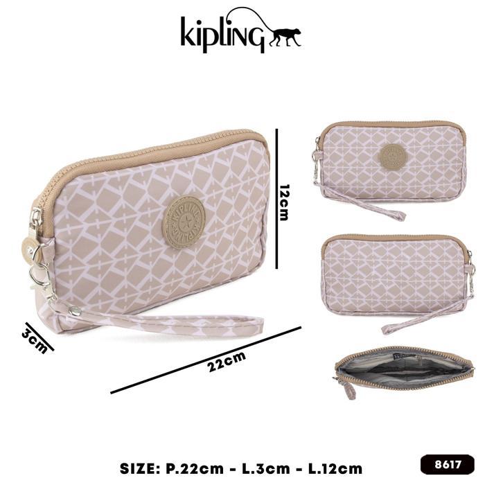Pouch Kipling Motif - Dompet Hp Dan Kartu Banyak Sekat