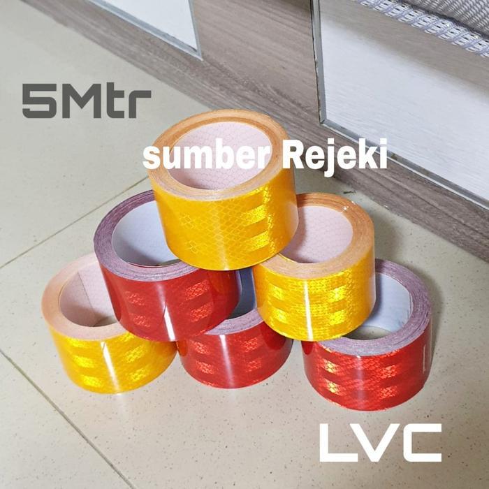 Cozyy Scotclite Reflectiv Stiker Safety Buat Mobil Box 50Mmx5.M Yellow