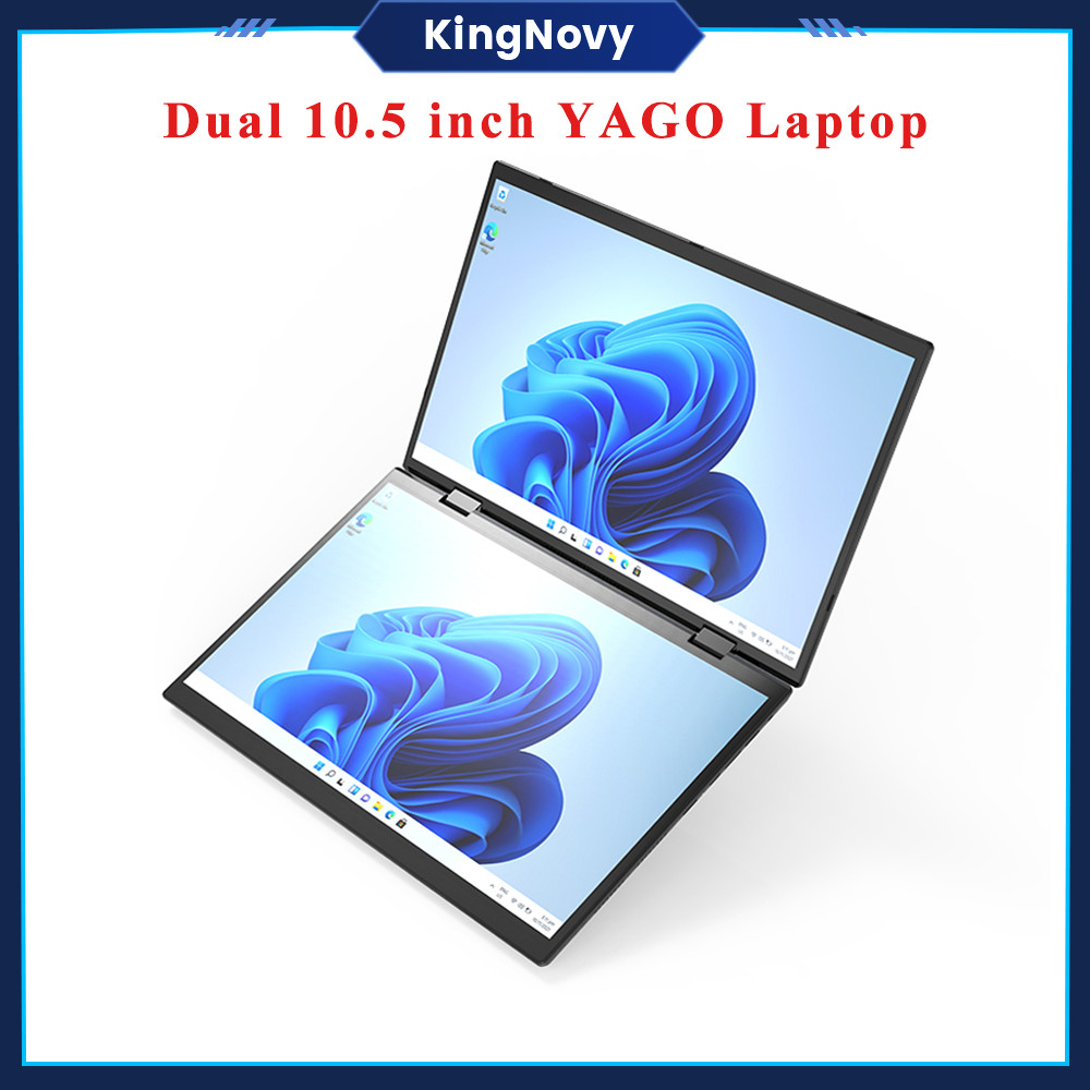 L15 360° YOGA Office Laptop Intel N95 2*10.5 Inch IPS Touch Screen Windows 11 2 in 1 Tablet PC Noteb