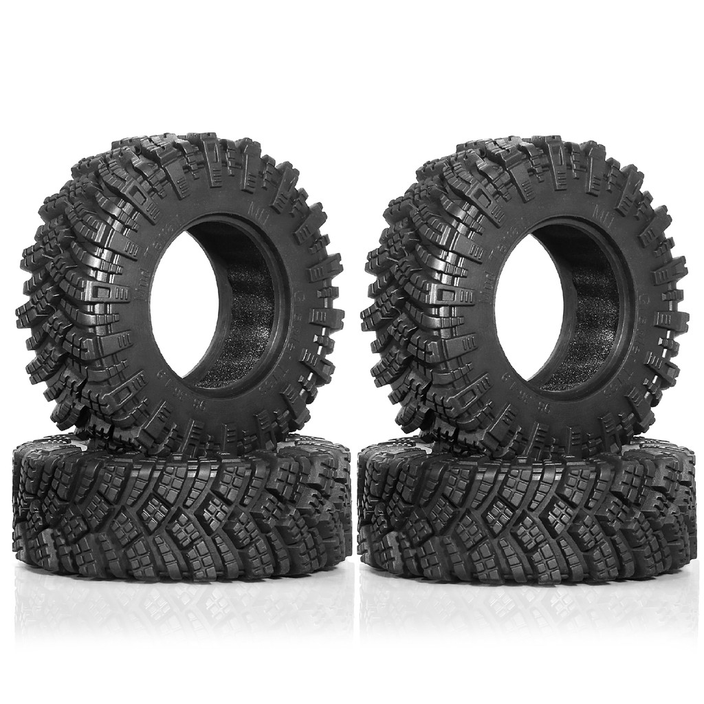1.9 Rc Rubber Tires Od 98Mm For 1:10 Rock Crawler Car Axial Scx10 Scx10 Iii Axi03007 D90 Tf2 Mst