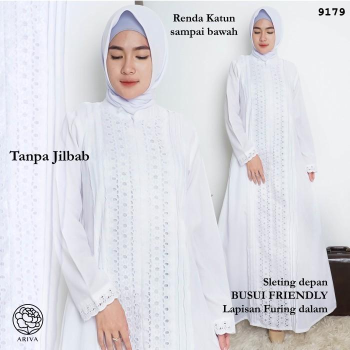 Gamis Putih Katun Jepang/Baju Haji/Gamis Ihrom/Perlengkapan Haji #9179