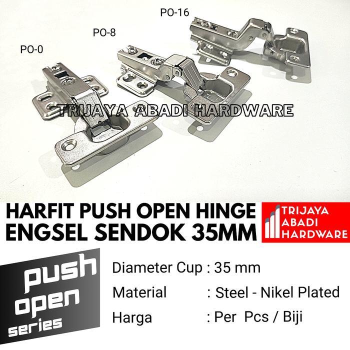 Engsel Sendok Push Open 35Mm Po Hinge Harfit Pintu Lemari Kabinet