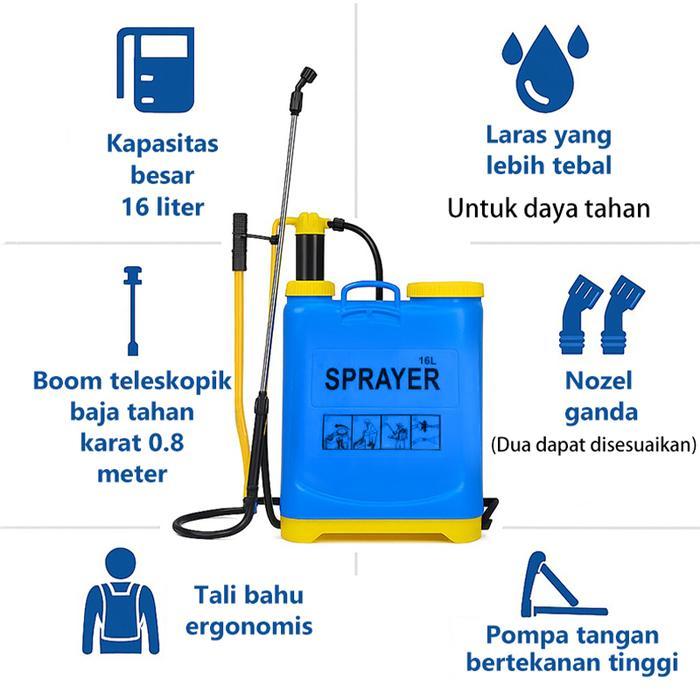 SHIER Tangki Sprayer Manual 16 Hama Padi Sprayer Alat Semprotan