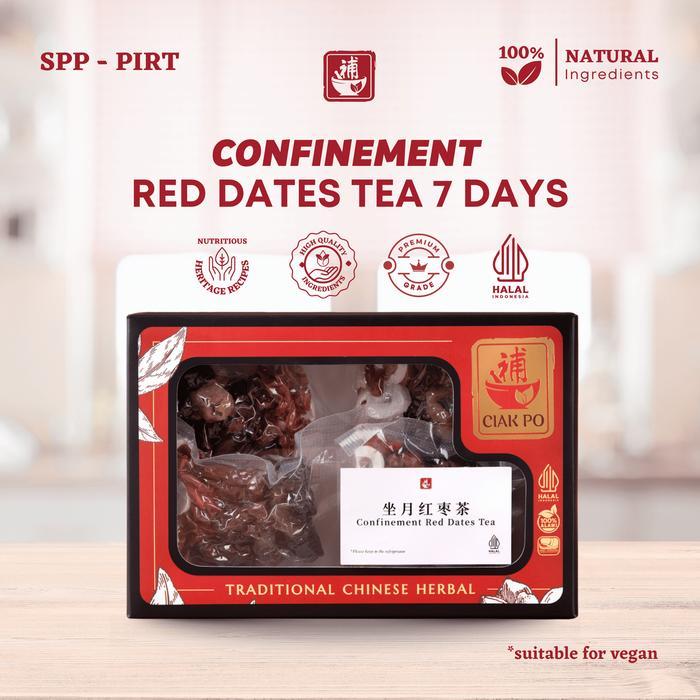 Ciakpo Confinement Red Dates Tea 7 Days Terbaru 