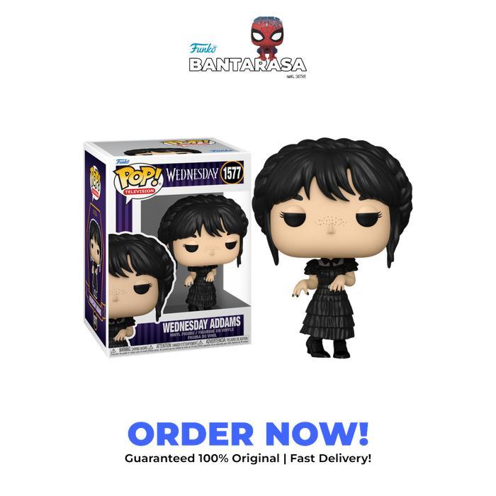 HOT SALE FUNKO POP WEDNESDAY (2022) - WEDNESDAY ADDAMS IN BLACK DRESS POP VINYL FIGURE TERMURAH