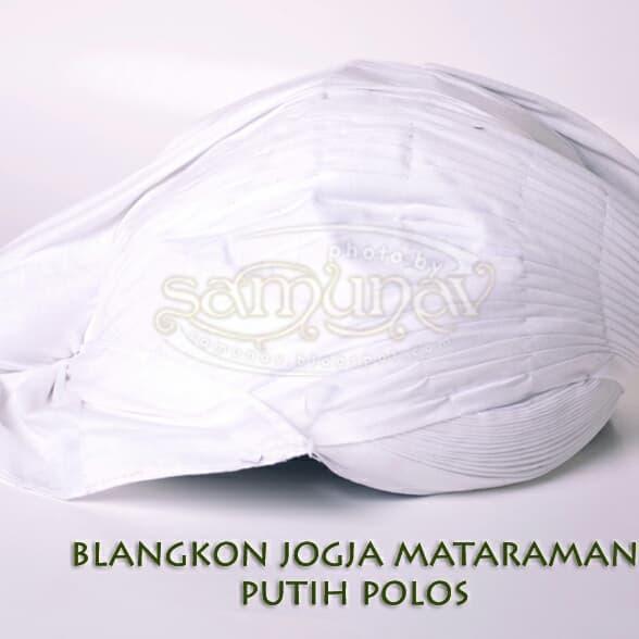 Blangkon Sunan Putih Polos Premium