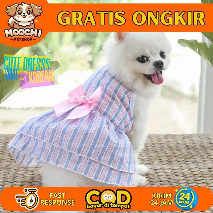 Moocipetshop Baju Anjing Kucing Korea / Dress Anjing / Dress Anjing Korea / Baju Anjing - Baju