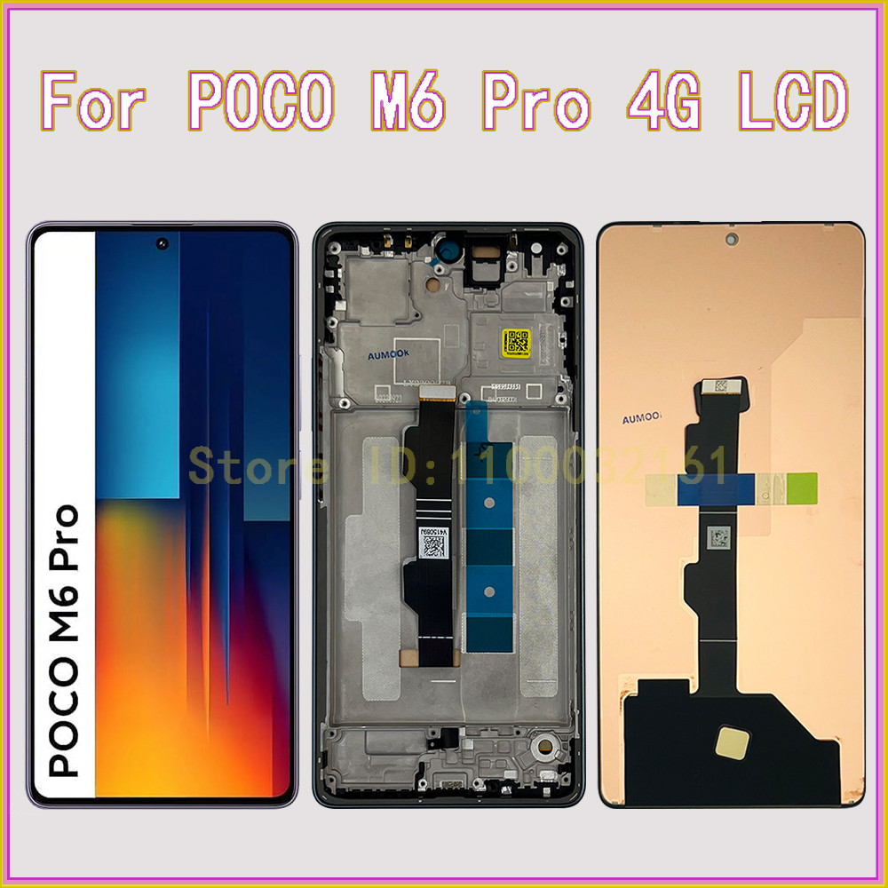 Tested Screen For  POCO M6 Pro 4G LCD Display 2312FPCA6G Digitizer For POCO M6Pro 4G LCD