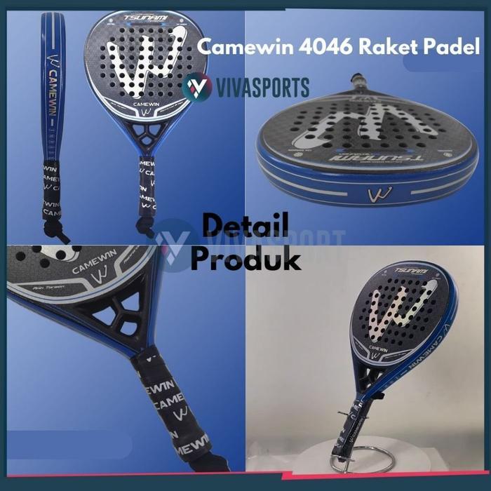 Vivasports - Camewin 4046 Tsunami 12K Padel Racket Raket Padel