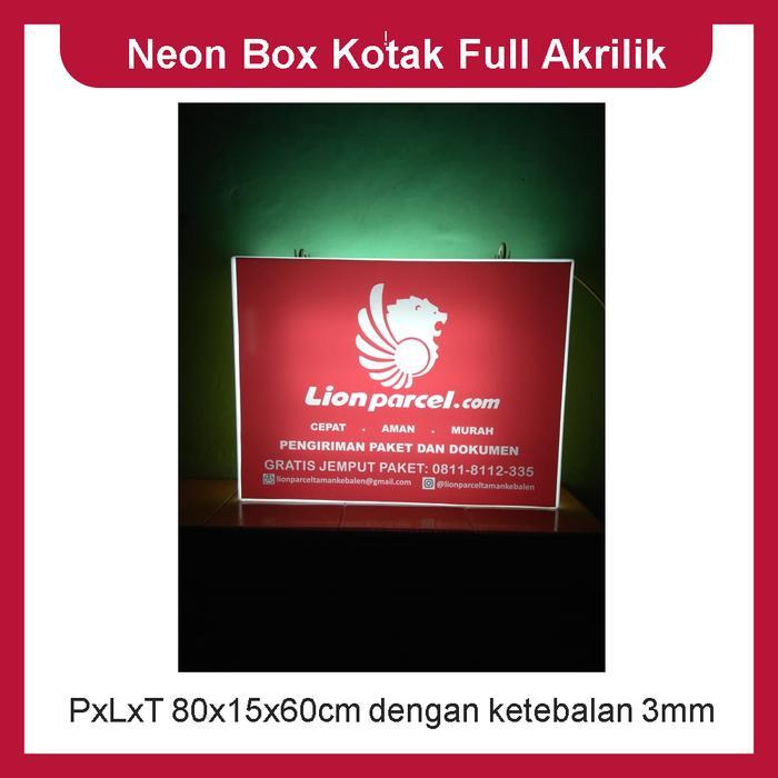 Terlaris Neon Box Acrylic Pxlxt 80X15X60Cm