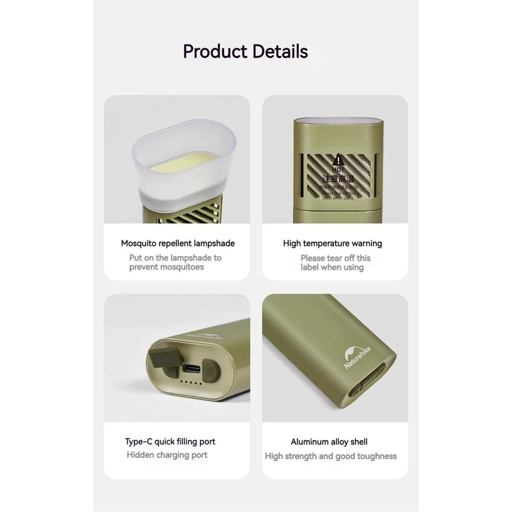 LAMPU SENTER LENTERA + OBAT NYAMUK TENDA CAMPING NATUREHIKE CNH22DQ021