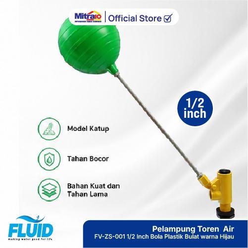 TOTO indonesia Pelampung Toren Otomatis Tangki Air Kran Radar Bola Kuningan Awet - Fluid Pipa 1/2