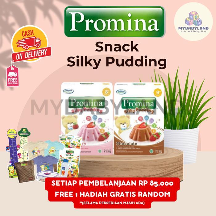 SALE  Promina Silky Pudding 8-9bln++ Pudding 100 gr Silky Pudding Strawberry Silky Pudding