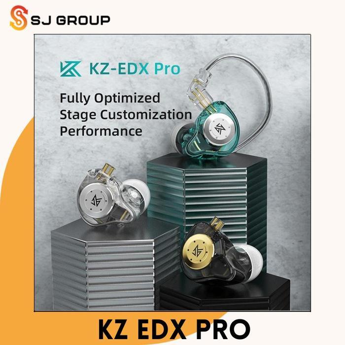 Solusoundmart - Kz Edx Pro Iem Basshead Headset Audio Earphone With Mic Bass Silver Earphones