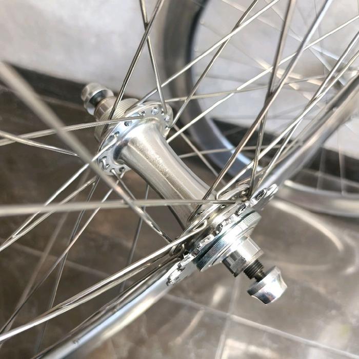 TERBARU Wheelset fixie 700c ION DIVERSE rims 6cm doltrap bearing silver