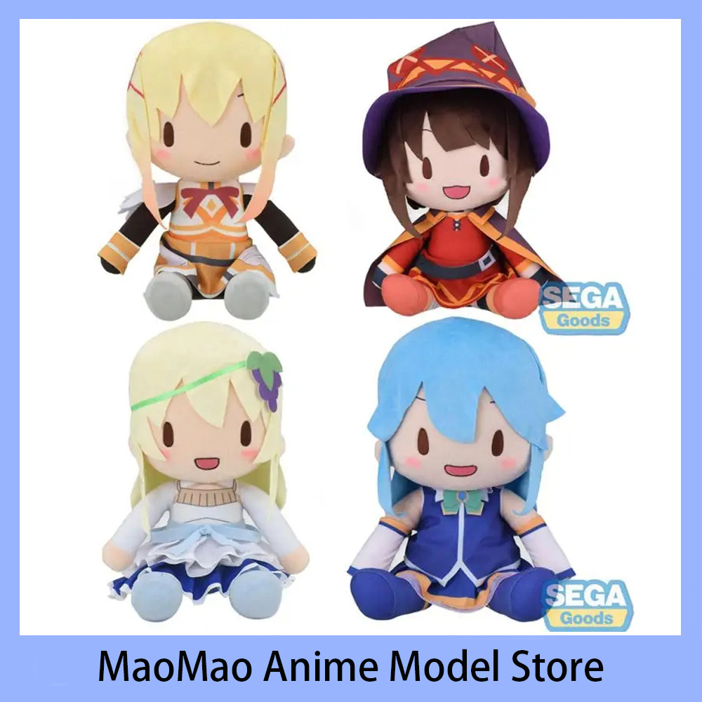 In Stock SEGA Megumin Darkness Plush Doll Aqua Iris Anime Figure Collectible Model Kono subarashi