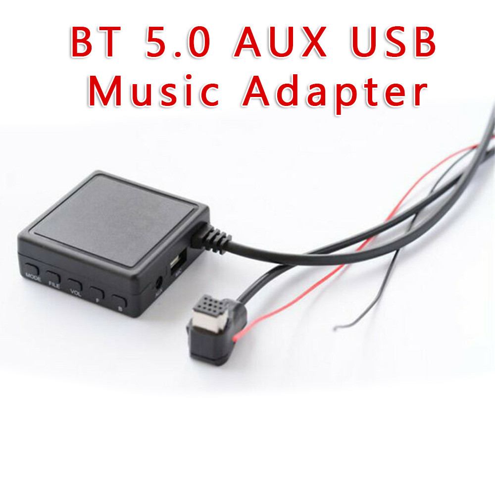 BT 5.0 AUX USB Music Adapter MIC Audio Cable For Pioneer Pioneer