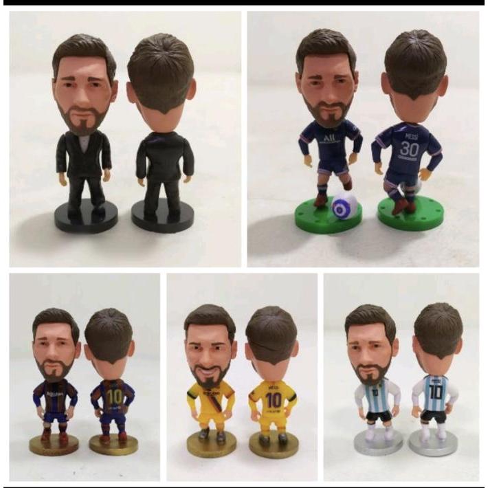 Figur Mini Lionel Messi Barca Psg Argentina Boneka Pemain Bola